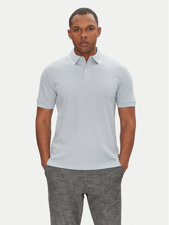 BOSS Тениска с яка и копчета H-Prout 59 50527650 Regular Fit