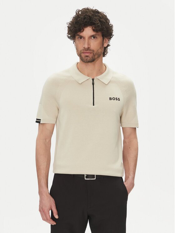BOSS Тениска с яка и копчета K_Perform-Max_Pl 50537146 Slim Fit
