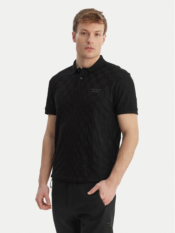 BOSS Тениска с яка и копчета PS Spirit 70 50559802 Regular Fit