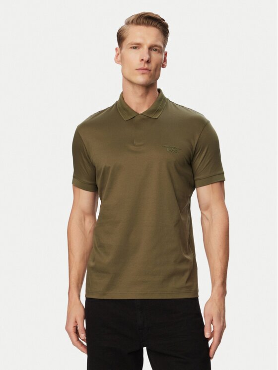 BOSS Тениска с яка и копчета PS Spirit70 50559801 Regular Fit