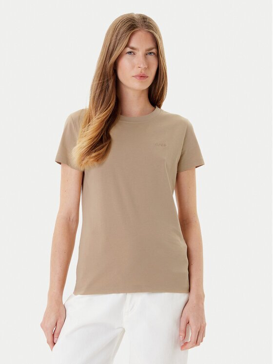 BOSS Тишърт C_Esogo_1 50506973 Бежов Slim Fit