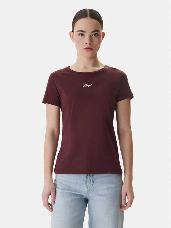 BOSS Тишърт C_Elove_embro 50554696 Slim Fit