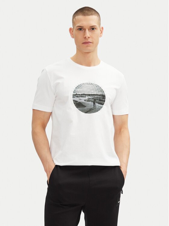 BOSS Тишърт Graphic Heritage 50537847 Regular Fit