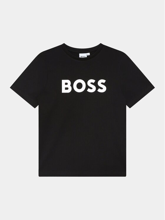 BOSS Тишърт J25P24 D Черен Regular Fit