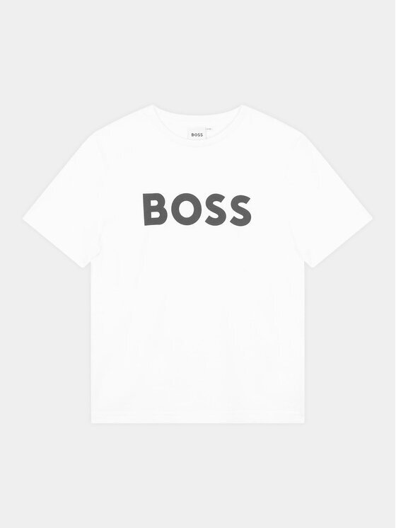 BOSS Тишърт J25P24 M Бял Regular Fit