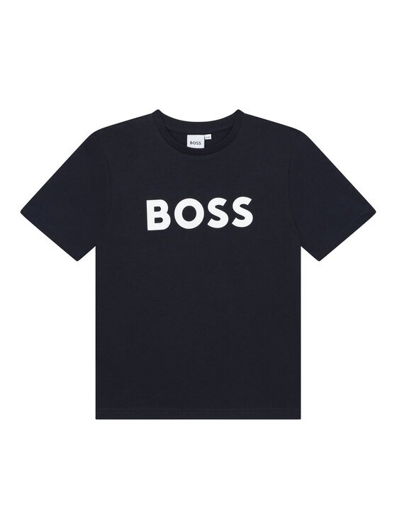 BOSS Тишърт J25P24 S Тъмносин Regular Fit