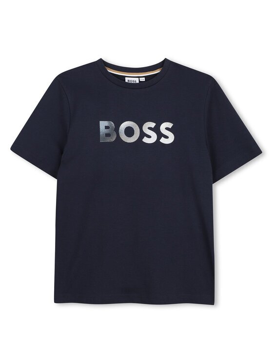 BOSS Тишърт J52983 S Тъмносин Regular Fit