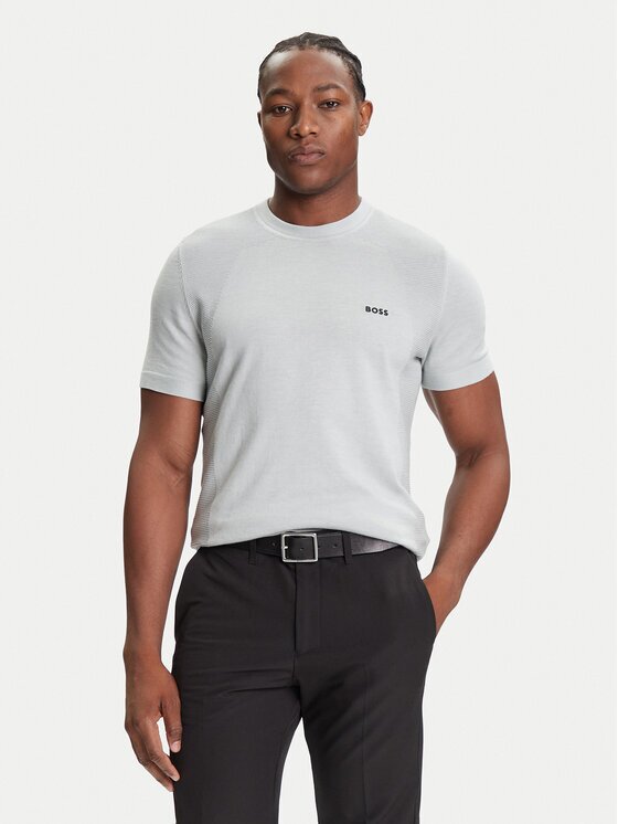 BOSS Тишърт K_Momentum 50541952 Светлосиньо Regular Fit