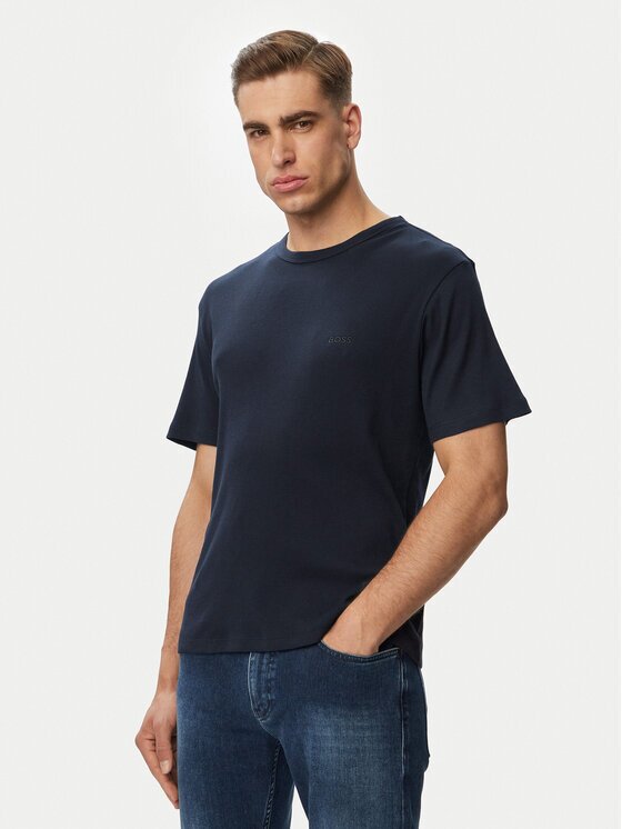BOSS Тишърт Rn 2P Rib 50563886 Slim Fit