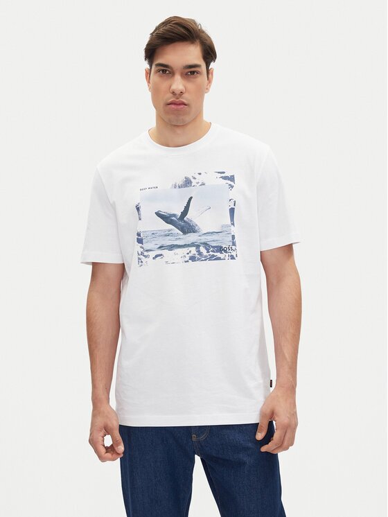 BOSS Тишърт Te_Dunetrace 50539187 Regular Fit