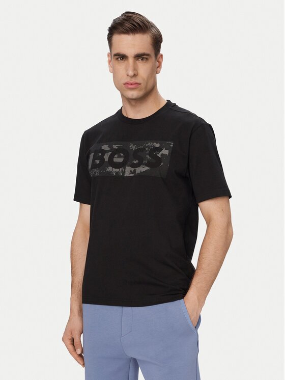 BOSS Тишърт Ts Globe Logopattern 50559363 Regular Fit