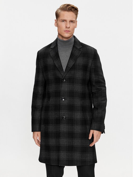 BOSS Вълнено палто H-Hyde-C-224 50502270 Regular Fit