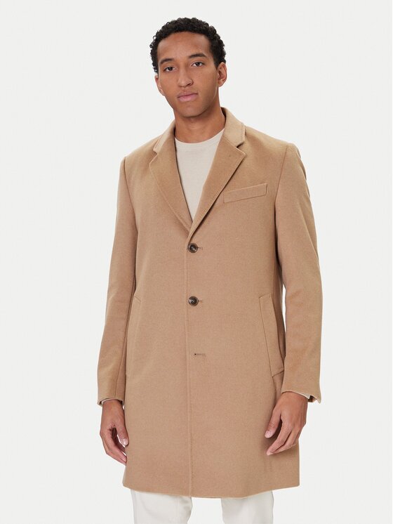 BOSS Вълнено палто Hyde 50549187 Slim Fit