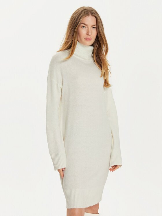 Brave Soul Плетена рокля LKD-230MINGLYB Екрю Regular Fit