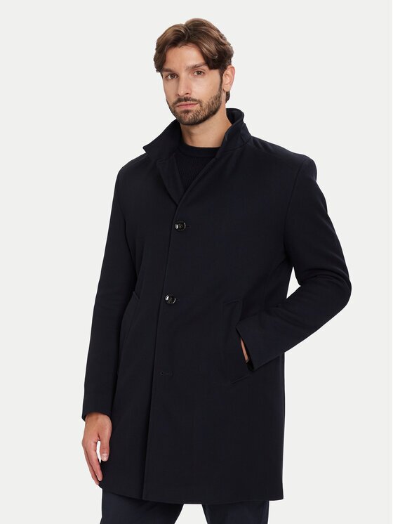 Bugatti Преходно палто 821429-84220 Тъмносин Regular Fit
