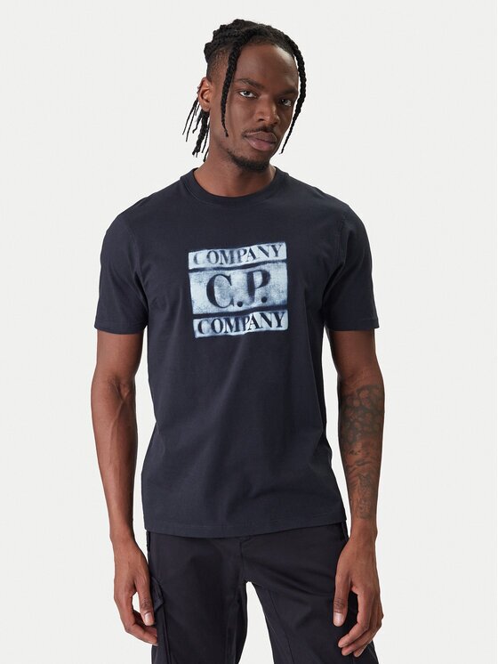 C.P. Company Тишърт 20CMTS141A110579W Тъмносин Regular Fit