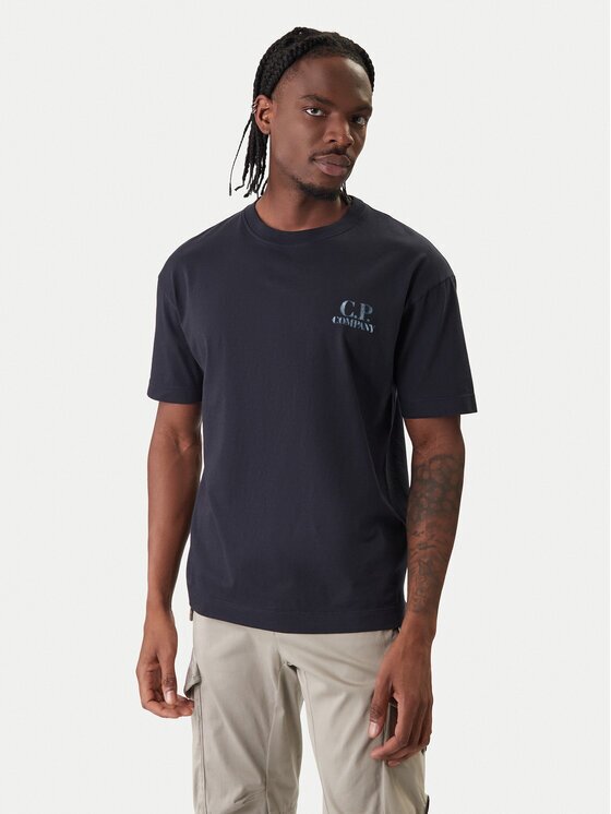 C.P. Company Тишърт 20CMTS143A110579W Тъмносин Regular Fit