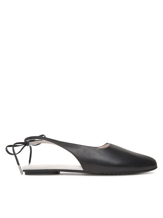 CALVIN KLEIN Балеринки Ballerina Sling Back Lth HW0HW02655 Черен