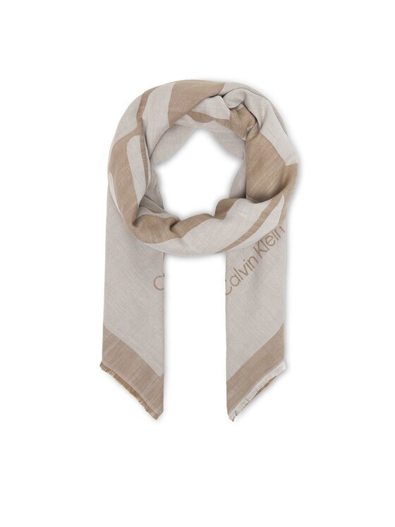 CALVIN KLEIN Бандана Calvin Chambray Square Scarf LV04F8085G Бежов