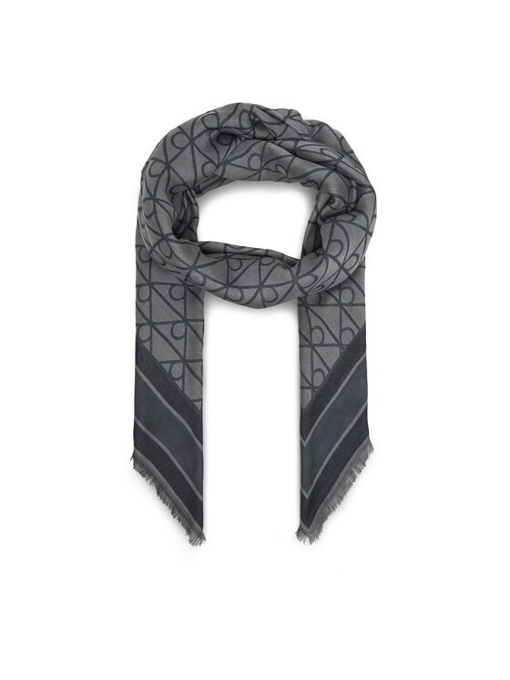 CALVIN KLEIN Бандана Emblem Aop Jacquard Square Scarf LV04F8080G Черен
