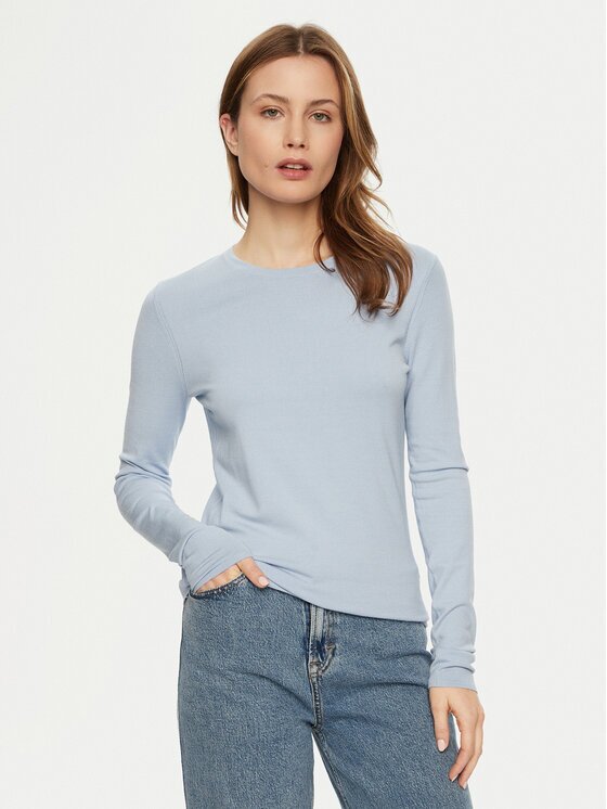 CALVIN KLEIN Блуза K20K208031 Светлосиньо Slim Fit