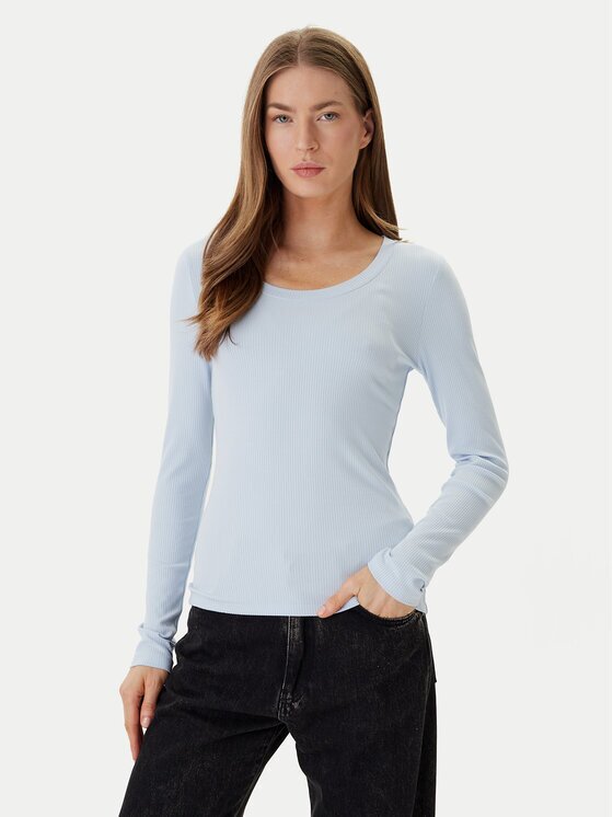 CALVIN KLEIN Блуза LV044D235G Светлосиньо Slim Fit