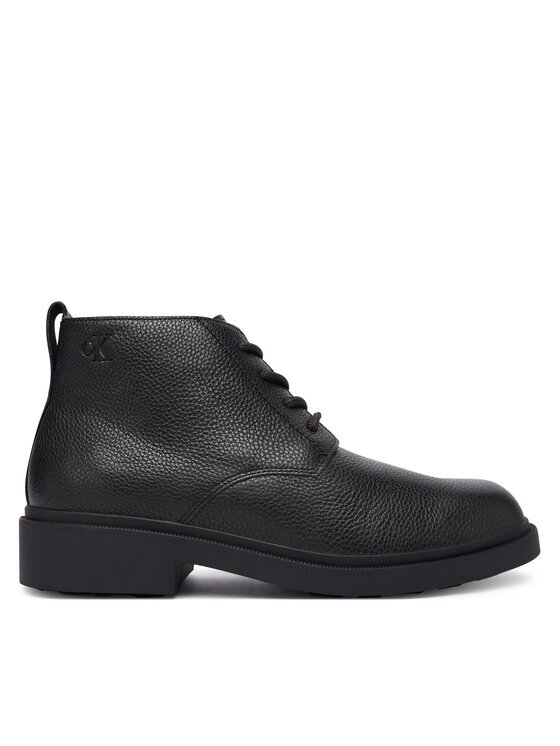 CALVIN KLEIN Боти Dress Lug Desert Boot Lth YM0YM01427 Черен