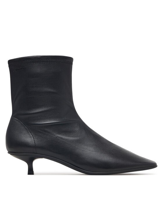 CALVIN KLEIN Боти Round Kitt Heel Ankle Boot Nappa HW0HW03169
