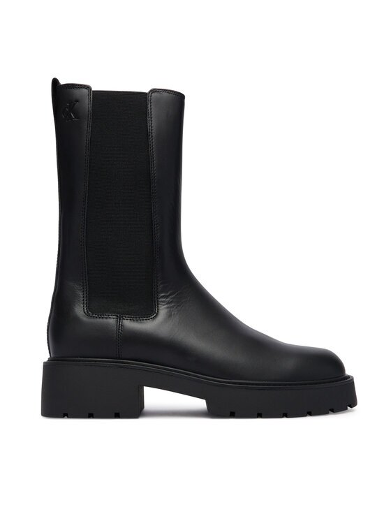 CALVIN KLEIN Боти тип челси Chunky High Chelsea YW0YW01909 Черен
