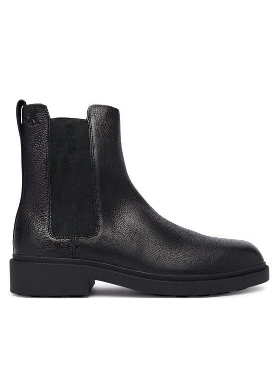 CALVIN KLEIN Боти тип челси Dress Lug Chelsea Boot Lth YM0YM01389 Черен