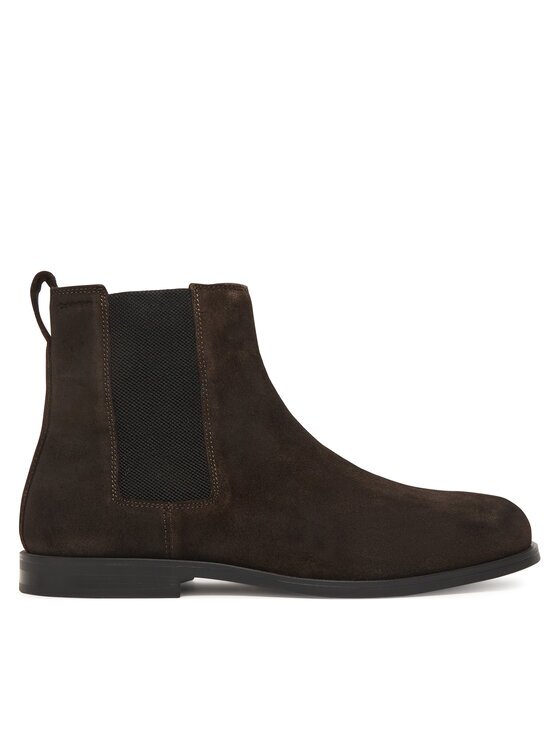 CALVIN KLEIN Боти тип челси Ess Rubber Chelsea Su HM0HM02055 Кафяв