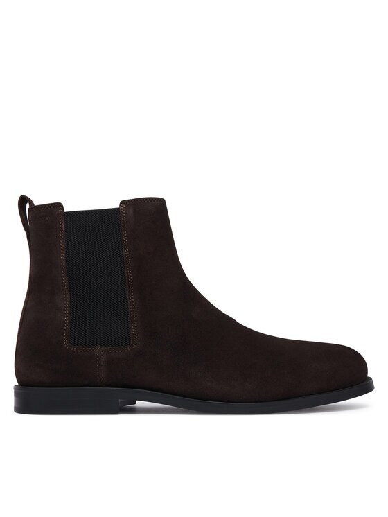 CALVIN KLEIN Боти тип челси Ess Rubber Chelsea Su HM0HM02055 Тъмнокафяв