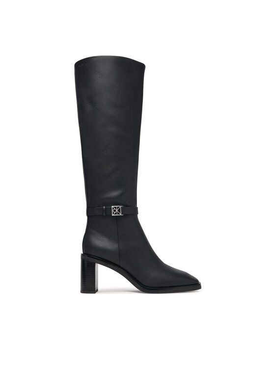 CALVIN KLEIN Ботуши Block Heel High Boot Lth Hdw HW0HW03178