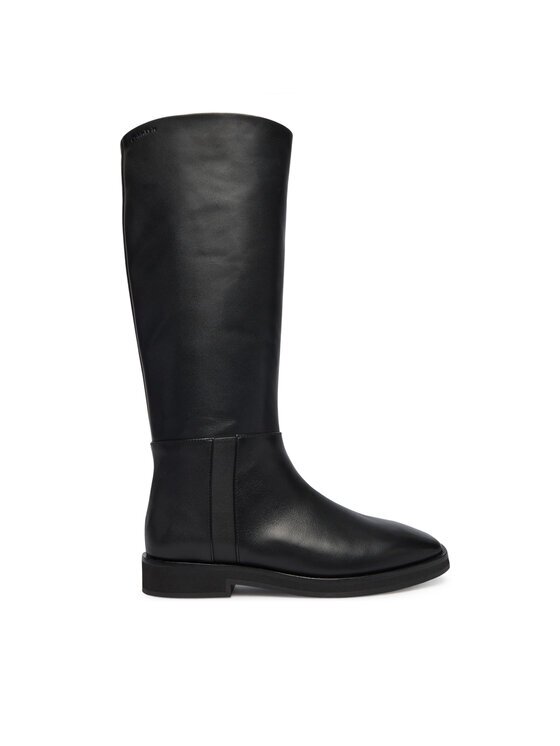 CALVIN KLEIN Ботуши Formal Utk Boot Lth HW0HW02599 Черен