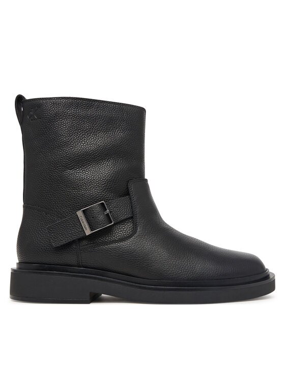 CALVIN KLEIN Ботуши Sq Rubber Boot Buckle Lth HM0HM02353