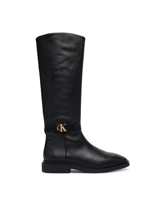 CALVIN KLEIN Ботуши Square High Boot Lth Mg Hdw HW0HW03187