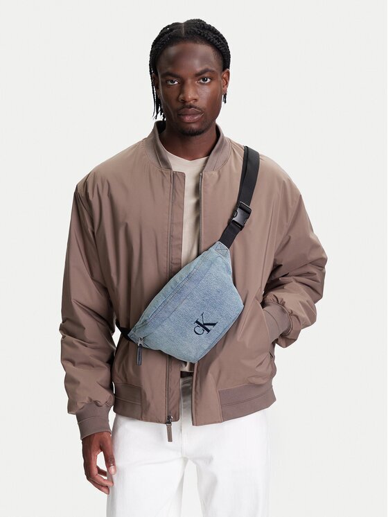 CALVIN KLEIN Чанта за кръст﻿ Ckj Denim Waistbag LV04G3149G Светлосин