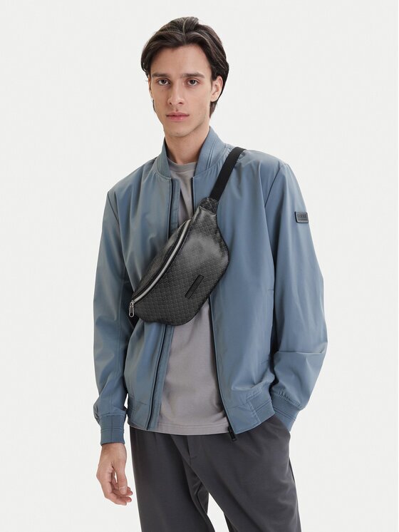 CALVIN KLEIN Чанта за кръст﻿ Emblem Aop Coated Waistbag LV04D3135G Черен