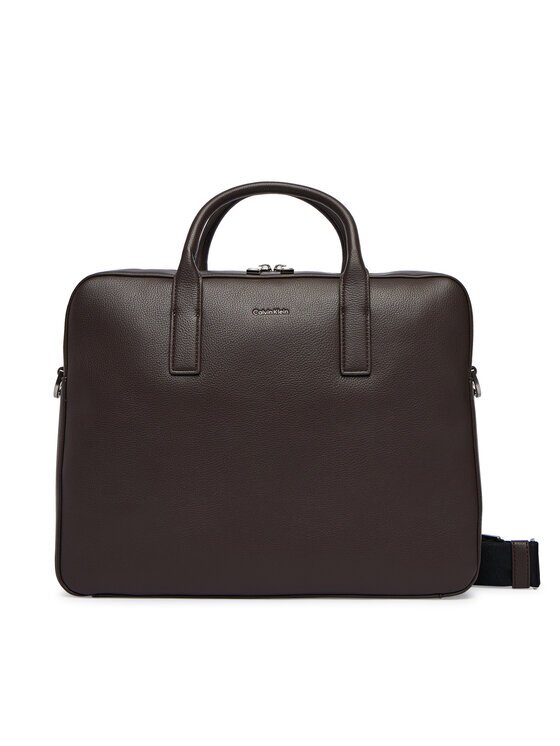 CALVIN KLEIN Чанта за лаптоп Raised Commuter LV04D3157G Кафяв