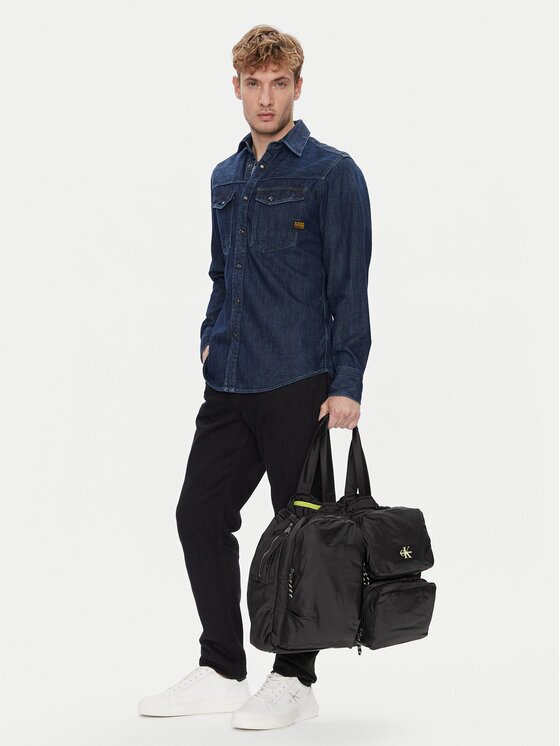 CALVIN KLEIN Чанта за уикенд Tech Utility Tote LV04G3148G Черен