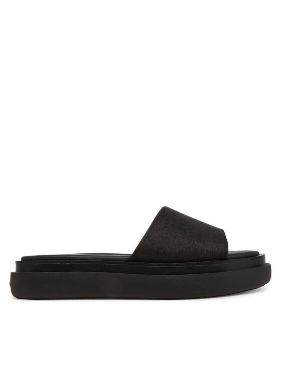 CALVIN KLEIN Чехли Flatform Slide Jacq HW0HW02461 Черен