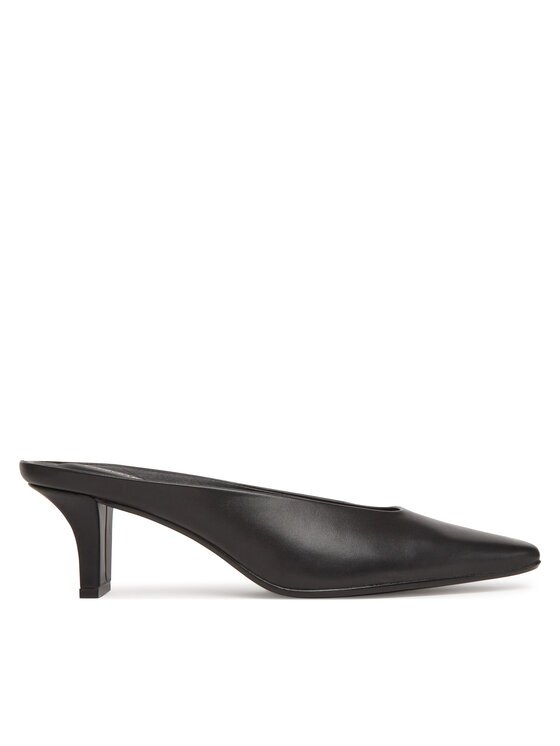 CALVIN KLEIN Чехли Heel Mule Pump 50 - Lth HW0HW02332 Черен