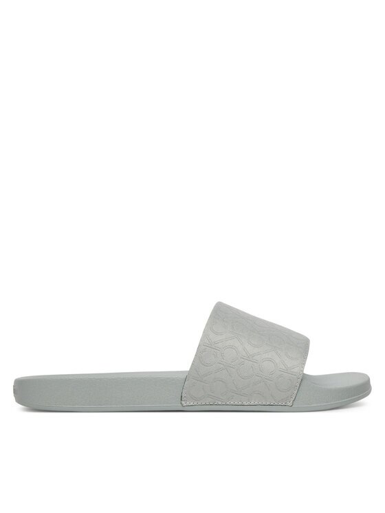 CALVIN KLEIN Чехли Pool Slide - Jacq HW0HW02420 Сив