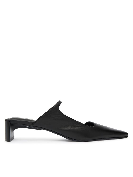 CALVIN KLEIN Чехли Set Back Heel Pump Lth HW0HW02801 Черен