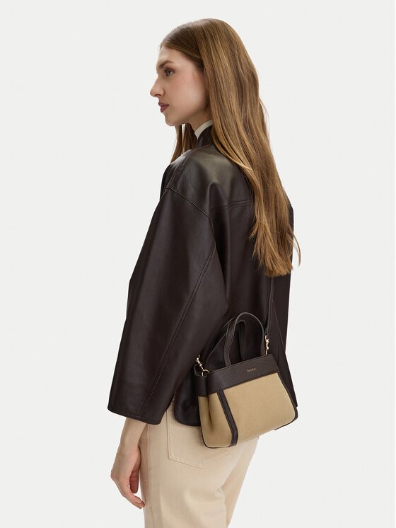 CALVIN KLEIN Дамска чанта Ck Canvas Mini Tote Crossbody LV04F3504G