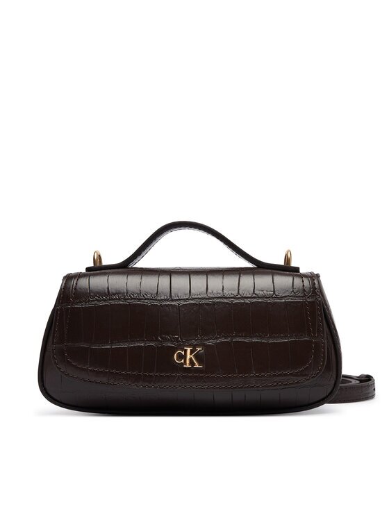 CALVIN KLEIN Дамска чанта Ck Croc Top Handle Bag LV04F3903G