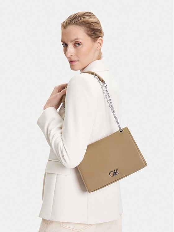 CALVIN KLEIN Дамска чанта Ck Medium Conv Chain Bag K60K612810