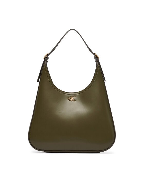 CALVIN KLEIN Дамска чанта Ck Medium Shoulder Bag LV04F3522G Тъмнозелен