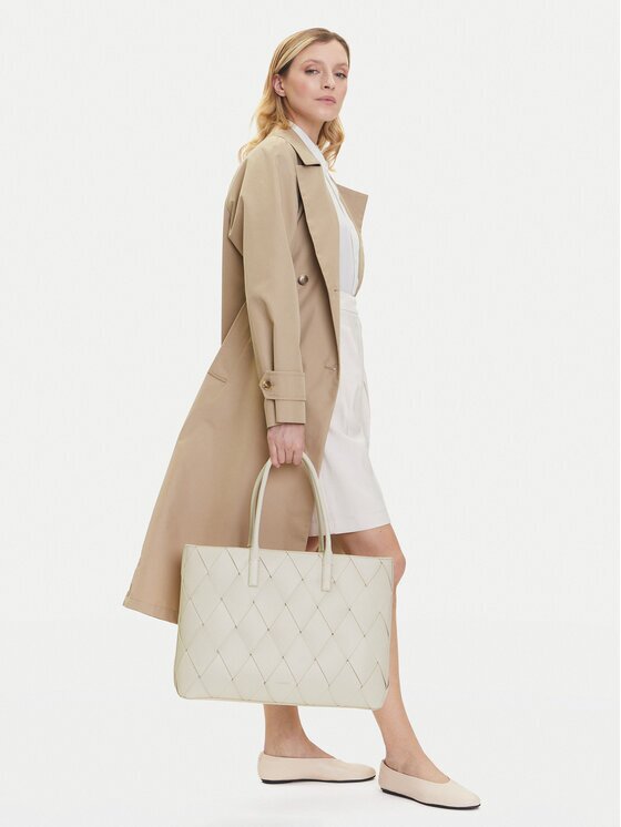 CALVIN KLEIN Дамска чанта Ck Woven Medium Shopper K60K612994