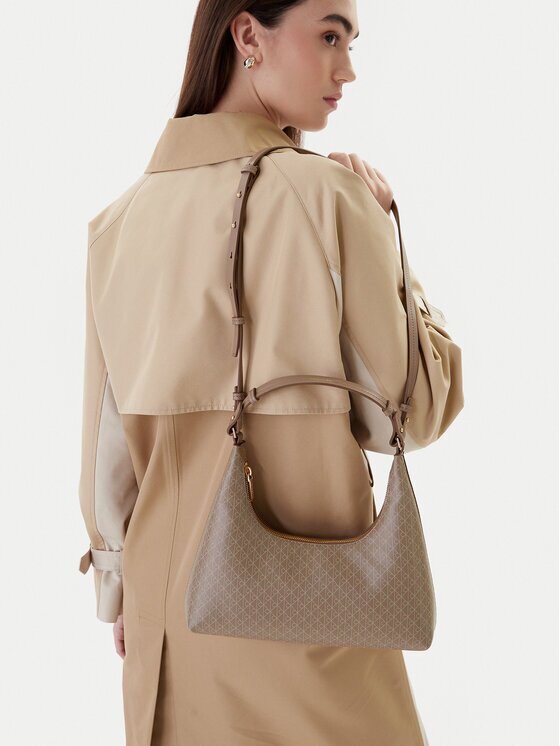 CALVIN KLEIN Дамска чанта Emblem Aop Conv Shoulder Bag LV04F3298G Бежов